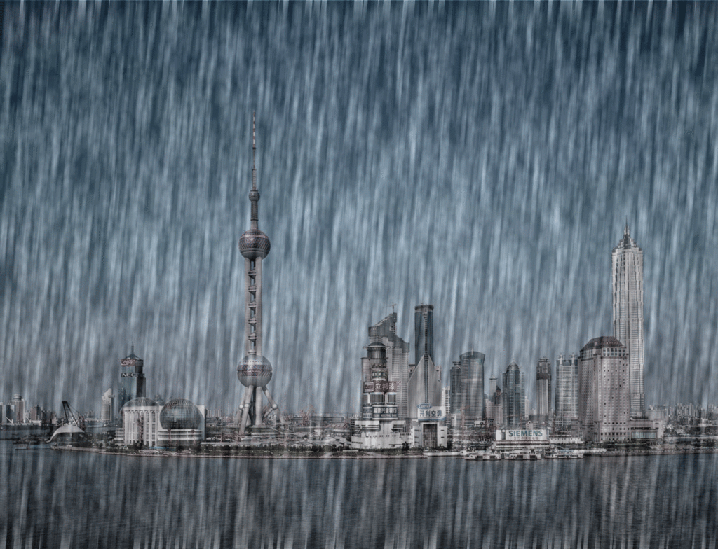 上海下雨